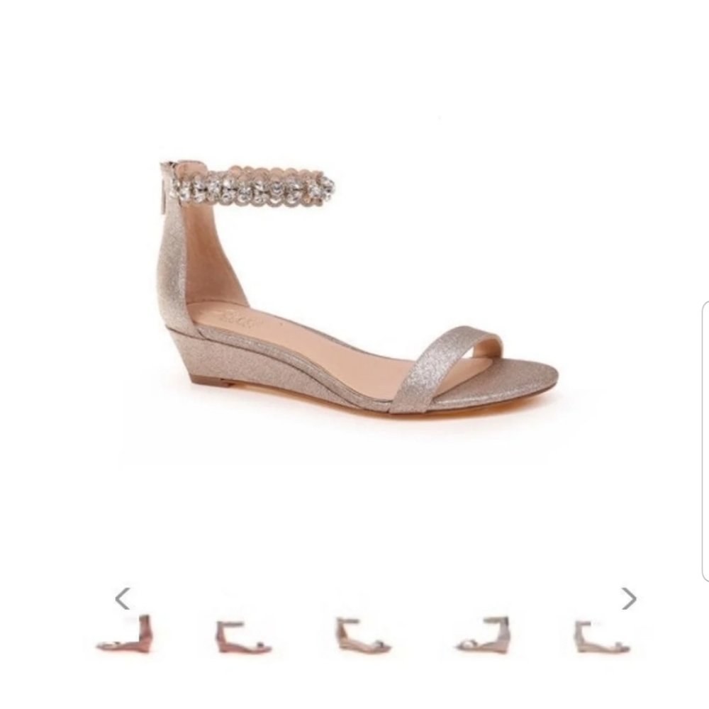 Gold Wedge heels